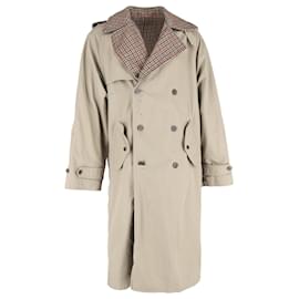 Trench coat reversibile Balenciaga in cotone beige