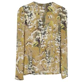 Blusa in seta multicolore con stampa floreale Dolce & Gabbana