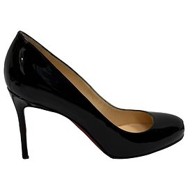 Décolleté Fifi Christian Louboutin in pelle verniciata nera