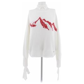 KATERINA KVIT Weißer Wollpullover mit Stehkragen - Autre Marque