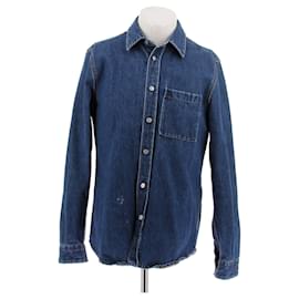 Camicia Acne Studios in denim blu cotone