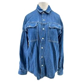 Camisa de mezclilla azul Mother algodón XS