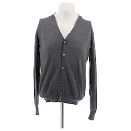 Cardigan grigio in lana - Prada