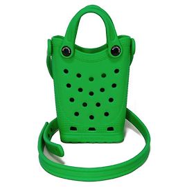 Borsa a Spalla in Gomma Verde Balenciaga