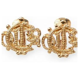 Gold Clip Ohrringe Christian Dior