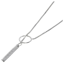 Collana Lariat Gucci in Oro Bianco 18K
