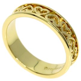 Anello a forma di cuore intagliato Tiffany & Co. in oro giallo 18K
