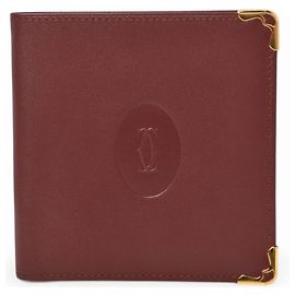 Cartier Men's Bi-fold Wallet in Bordeaux