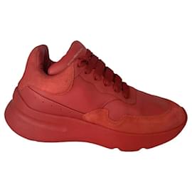 Sneakers Alexander McQueen Sprint Runner Rosse Pelle