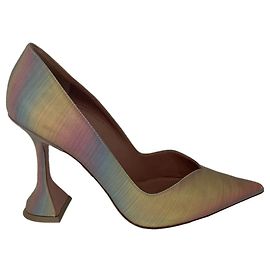 Zapatos de Tacón Amina Muaddi Multicolores de Punta Afilada y Tacón Flauta