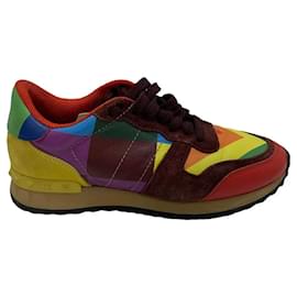 Sneakers Valentino Garavani Rockrunner multicolore in pelle