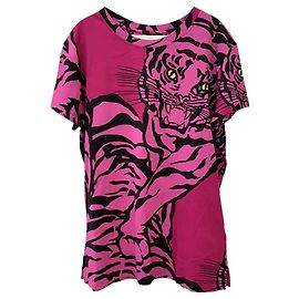 Camiseta Valentino Garavani con estampado de tigre púrpura algodón XS