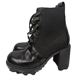 Botines de cuero negro Rag & Bone