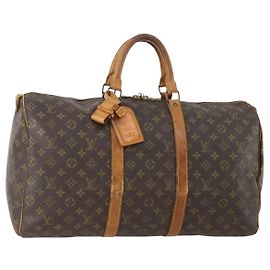 LOUIS VUITTON Borsa Boston Monogram Keepall 50 M41426 Auth LV LNZ775