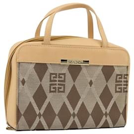 Bolsa de mão GIVENCHY em lona bege e dourada Auth SW2228A - Givenchy