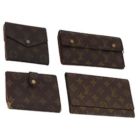Portafoglio Monogram LOUIS VUITTON 4 pezzi LV Auth 172565