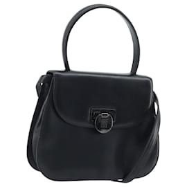 Borsa a mano GIVENCHY in pelle 2 vie nera Auth hk3584 - Givenchy