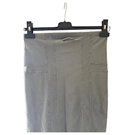 Jean Paul Gaultier Falda lápiz gris de punto