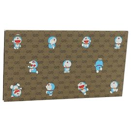 Colaboración GUCCI GG Supreme Doraemon Sticky PVC Beige Auth YKZ612M
