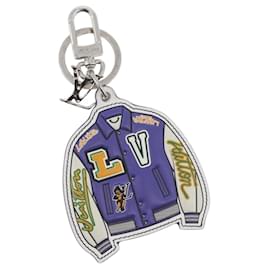 LOUIS VUITTON Porte Cles LV Varsity Jacket Charm Purple MP3385 LV Auth BAZ739SAM - Louis Vuitton