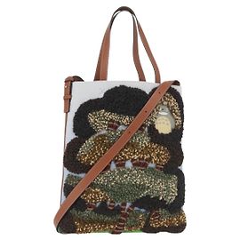 LOEWE - Borsa 2way My Neighbor Totoro Studio Ghibli Marrone Argento Auth 167153SM