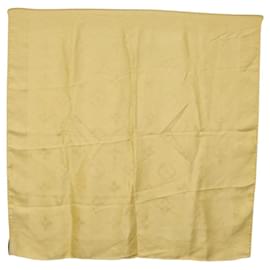 LOUIS VUITTON Monogram Scarf Silk Yellow LV Auth 174174A - Louis Vuitton