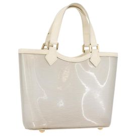 LOUIS VUITTON Epi Plage Mini lagoon Bay Borsa a Mano Bianca M92263 LV Auth ka3546