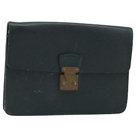LOUIS VUITTON Taiga Pochette Kourad Clutch Tasche Épicea M30194 LV Auth BAZ285