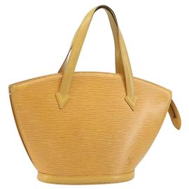LOUIS VUITTON Epi Saint Jacques Schultertasche Gelb M52269 LV Auth BA11747