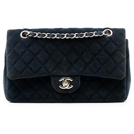 Chanel Medium Classic Velours Doppio ribalta