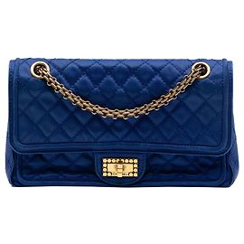 Chanel Matelassé Satin Wiederauflage 2.55 Doppelverschluss 225