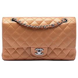Chanel Medium Classic Metallico Caviar Doppio