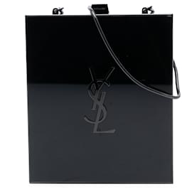 Pochette Boîte Tuxedo in acrilico Saint Laurent con catena