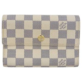 Louis Vuitton Damier Azur Alexandra Dreifach-Brieftasche