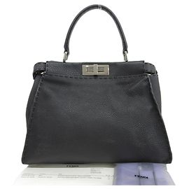 Borsa Fendi Peekaboo Medium Selleria
