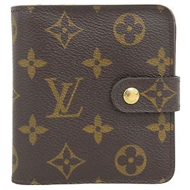 Louis Vuitton Monogram Compact Zip Bi-Fold Geldbörse