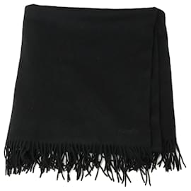Chal de cachemira negro Hermès