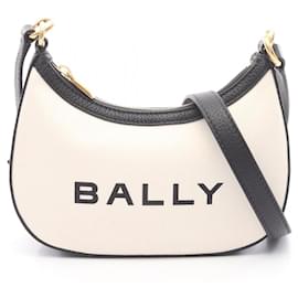 Borsa a Spalla in Tela e Pelle Bally