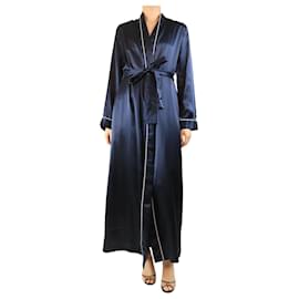 Navy silk Bailey dressing gown - size S - Autre Marque