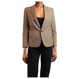 Brauner Hahnentrittmuster-Blazer - Größe XS - Céline