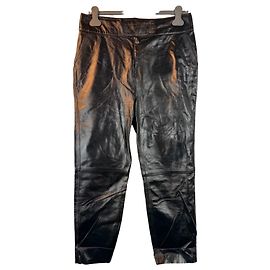 Pantalones de cuero negros By Malene Birger Oppia