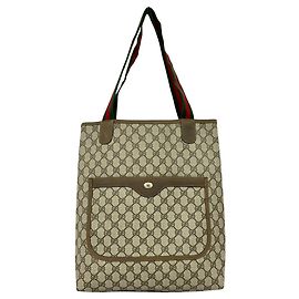Leder-Tote-Bag mit GG-Logo-Muster aus der Old Sherry-Linie von Gucci