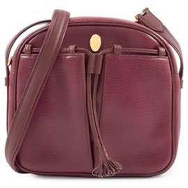 Borsa a Spalla in Pelle Bordeaux Must Line di Cartier