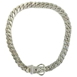 Collier en chaîne en argent sterling 925 Boucles Sellier Hermès