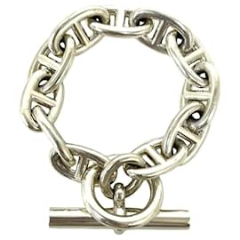 HERMES Chaine d'Ancre TGM Sterling Silver Bracelet - Hermès