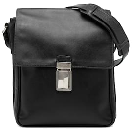 Borsa a tracolla da viaggio in Saffiano nero di Prada