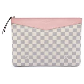 Pochette Giornaliera Damier Azur Bianca Louis Vuitton