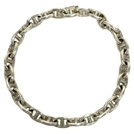 Bracelet charm en argent sterling 925 Chaine d'Ancre TPM vintage Hermès