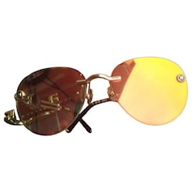PR Collection schwarze Sonnenbrille mit Etui - Autre Marque