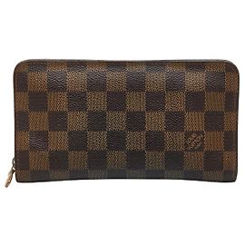 Portafoglio lungo con zip Damier Louis Vuitton